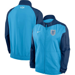 England Women's National Team Women's 2023 Anthem Raglan Performance Full-Zip Jacket Blue - Nike
