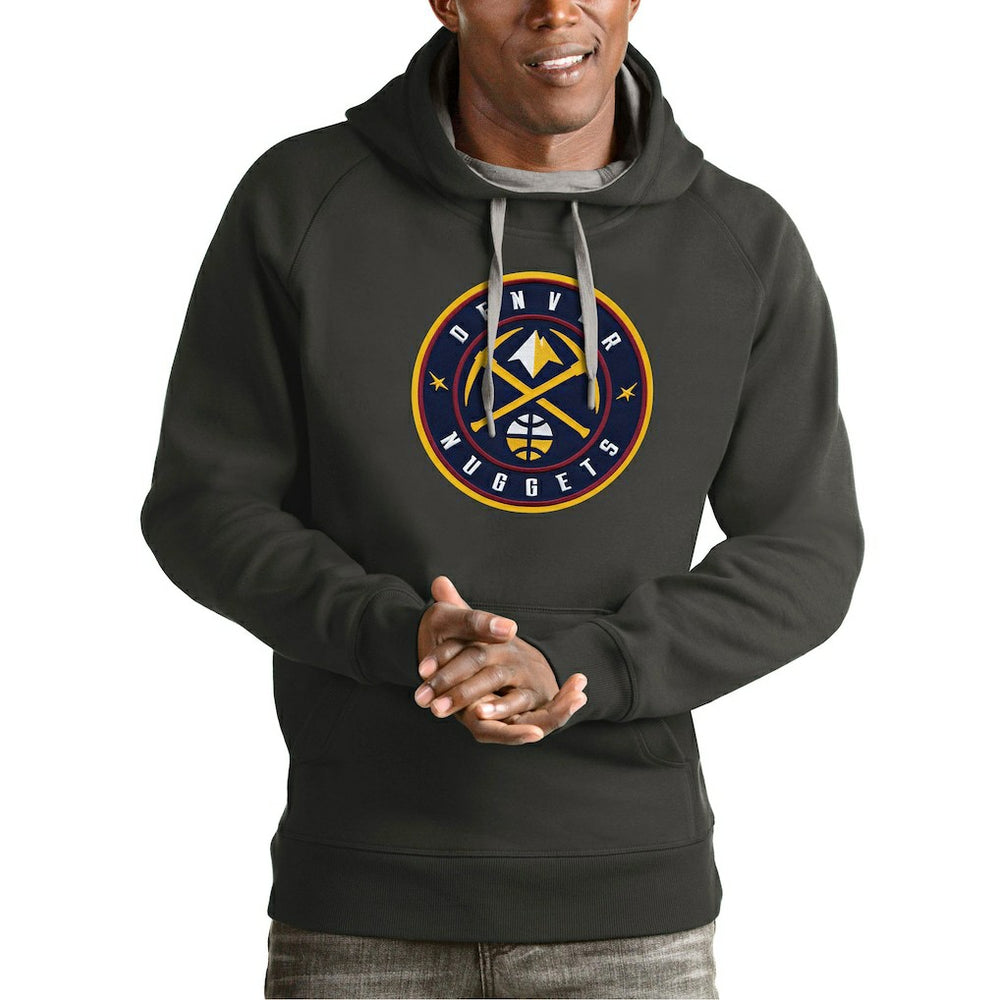Denver Nuggets Antigua Team Logo Victory Pullover Hoodie sale New