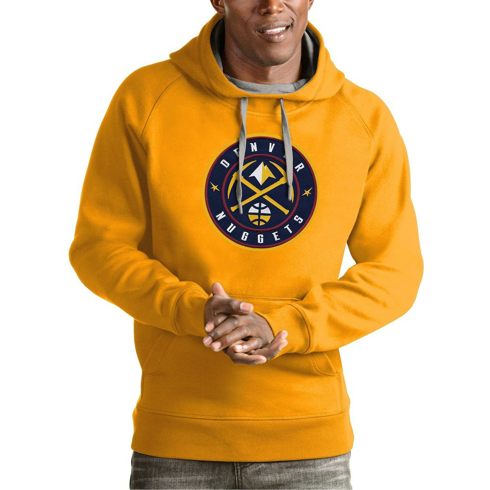 Denver Nuggets Antigua Team Logo Victory Pullover Hoodie sale Outlet