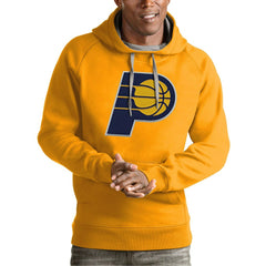 Indiana Pacers Antigua Team Logo Victory Pullover Hoodie For Sale