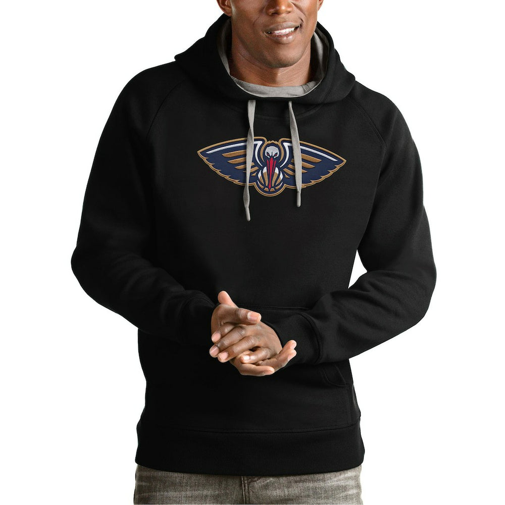 New Orleans Pelicans Antigua Team Logo Victory Pullover Hoodie On Sale