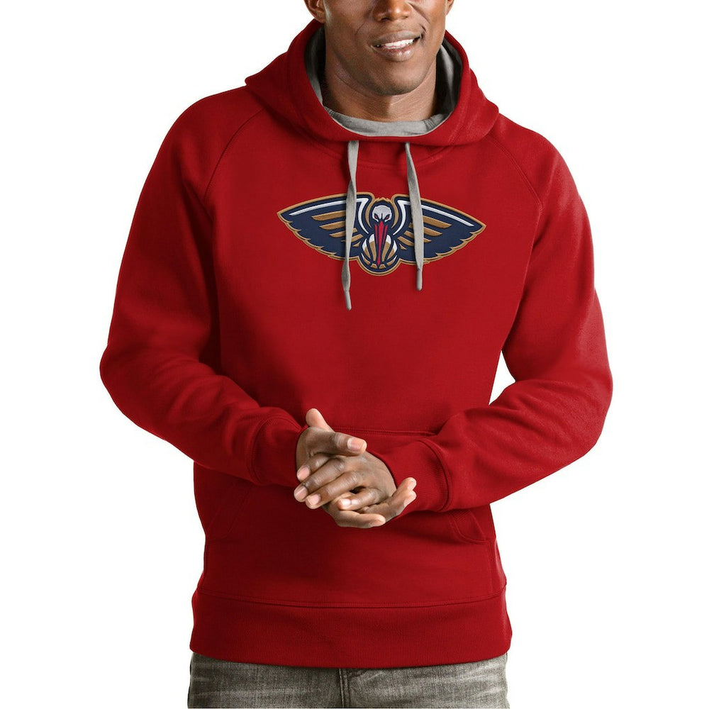 New Orleans Pelicans Antigua Team Logo Victory Pullover Hoodie For Sale