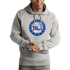 Philadelphia 76ers Antigua Team Logo Victory Pullover Hoodie On Sale