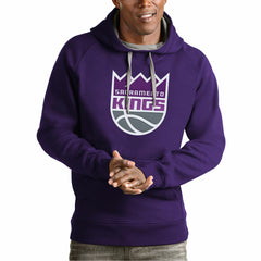 Sacramento Kings Antigua Team Logo Victory Pullover Hoodie Discount
