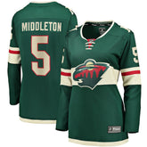 Jake Middleton Minnesota Wild Fanatics Women's Home Breakaway Player Jersey For Sale