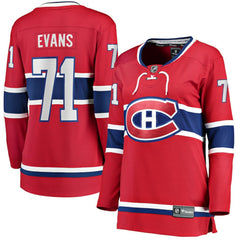 Jake Evans Montreal Canadiens Fanatics Women's Home Breakaway Player Jersey Sale