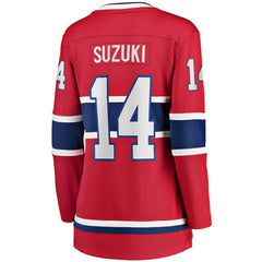 Nick Suzuki Montreal Canadiens Fanatics Women's Home Captain Patch Breakaway Player Jersey On Sale