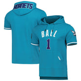 LaMelo Ball Charlotte Hornets Pro Standard Name & Number Short Sleeve Pullover Hoodie On Sale