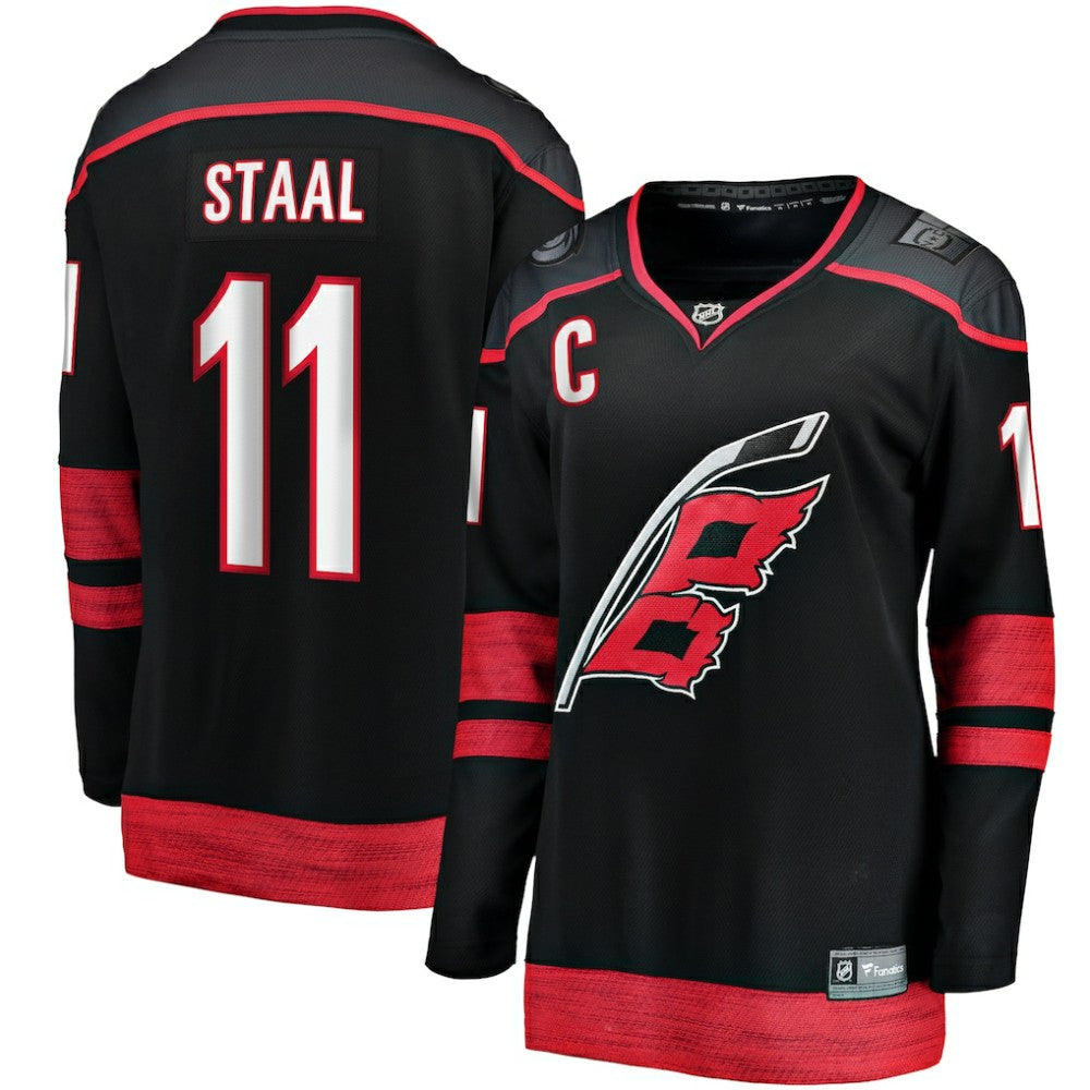 Jordan Staal Carolina Hurricanes Fanatics Women's Home Captain Patch Breakaway Player Jersey Online