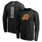 Devin Booker Phoenix Suns Playmaker Name & Number Long Sleeve T-Shirt For Sale