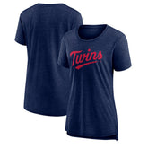 Minnesota Twins Women's Official Wordmark Tri-Blend T-Shirt | MLB Shop