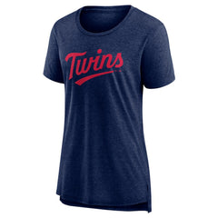 Minnesota Twins Women's Official Wordmark Tri-Blend T-Shirt | MLB Shop