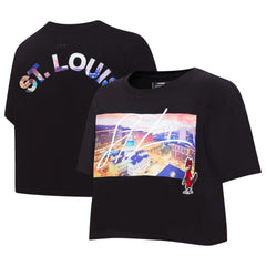 St. Louis Cardinals Pro Standard Women's Cityscape Boxy T-Shirt | MLB New