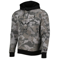 Chicago Bulls Hugo Boss Camo Pullover Hoodie On Sale