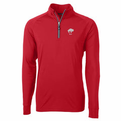 Buffalo Bills Cutter & Buck Adapt Eco Knit Stretch Recycled Big & Tall Quarter-Zip Throwback Pullover Top