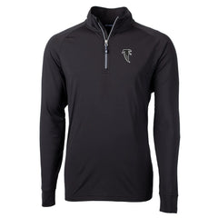 Atlanta Falcons Cutter & Buck Adapt Eco Knit Stretch Recycled Big & Tall Quarter-Zip Throwback Pullover Top
