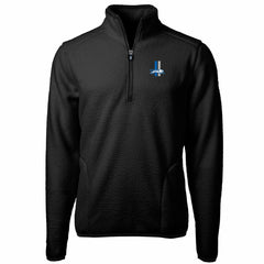 Detroit Lions Cutter & Buck Cascade Eco Sherpa Fleece Big & Tall Quarter-Zip Throwback Jacket
