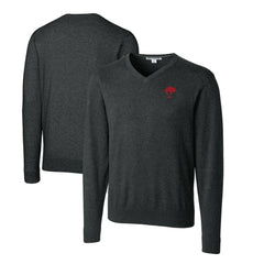 Buffalo Bills Cutter & Buck Throwback Logo Lakemont Tri-Blend Big & Tall V-Neck Pullover Sweater