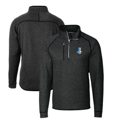 Detroit Lions Cutter & Buck Mainsail Sweater-Knit Big & Tall Half-Zip Pullover Jacket