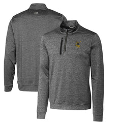 Pittsburgh Steelers Cutter & Buck Stealth Heathered Big & Tall Throwback Logo Quarter-Zip Pullover Top
