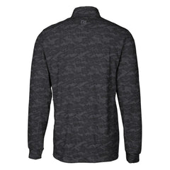 Cleveland Browns Cutter & Buck Throwback Logo Big & Tall Traverse Camo Print Stretch Quarter-Zip Pullover Top