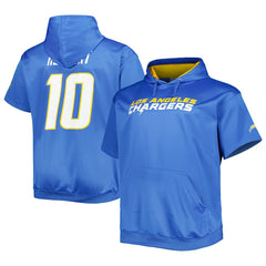 Los Angeles Chargers Justin Herbert Big & Tall Short Sleeve Pullover Hoodie