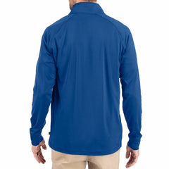 Buffalo Bills Cutter & Buck Adapt Eco Knit Stretch Recycled Quarter-Zip Throwback Pullover Top