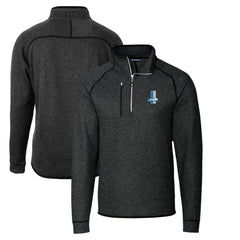 Detroit Lions Cutter & Buck Throwback Logo Mainsail Sweater-Knit Half-Zip Pullover Jacket