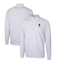 Atlanta Falcons Cutter & Buck Throwback Logo Traverse Stretch Quarter-Zip Pullover Top