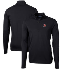 Tampa Bay Buccaneers Cutter & Buck Throwback Logo Virtue Eco Pique Recycled Quarter-Zip Pullover Top