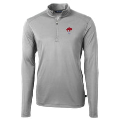 Buffalo Bills Cutter & Buck Throwback Logo Virtue Eco Pique Recycled Quarter-Zip Pullover Top