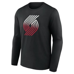 Portland Trail Blazers Gradient Logo Long Sleeve T-Shirt On Sale
