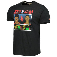 Jalen Green & Jabari Smith Jr. Houston Rockets Homage NBA Jam Tri-Blend T-Shirt New