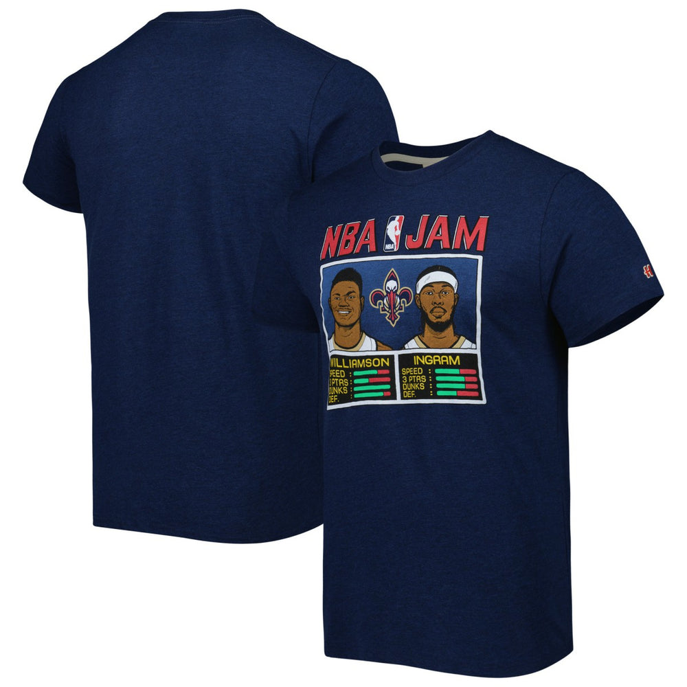 Zion Williamson & Brandon Ingram New Orleans Pelicans Homage NBA Jam Tri-Blend T-Shirt Online