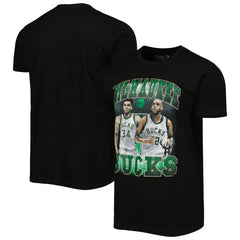 Giannis Antetokounmpo & Khris Middleton Milwaukee Bucks Stadium Essentials Unisex Player Duo T-Shirt Outlet