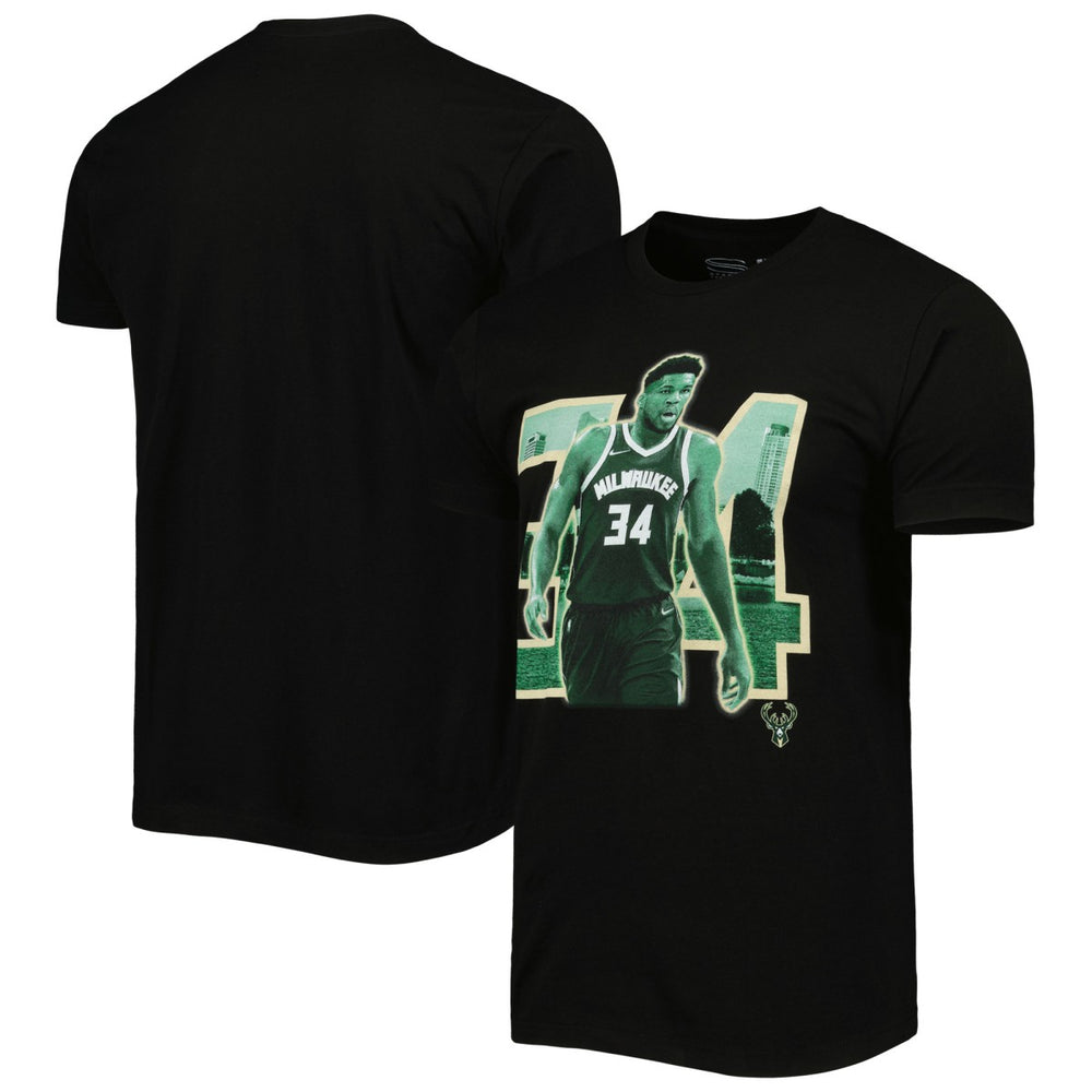 Giannis Antetokounmpo Milwaukee Bucks Stadium Essentials Unisex Player Skyline T-Shirt Online