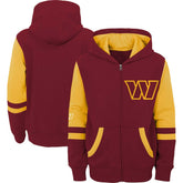 Washington Commanders Preschool Stadium Color Block Full-Zip Hoodie
