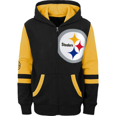 Pittsburgh Steelers Preschool Stadium Color Block Full-Zip Hoodie