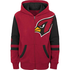 Arizona Cardinals Youth Colorblock Full-Zip Hoodie