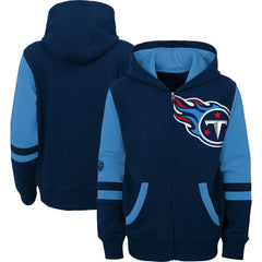 Tennessee Titans Youth Colorblock Full-Zip Hoodie