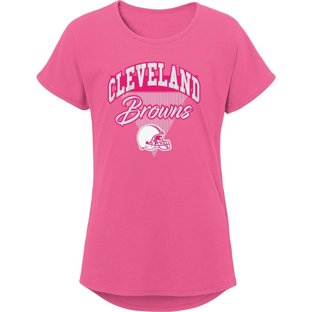 Cleveland Browns Girls Youth Playtime Dolman T-Shirt