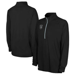 Las Vegas Raiders Combine Authentic Raglan Quarter-Zip Top