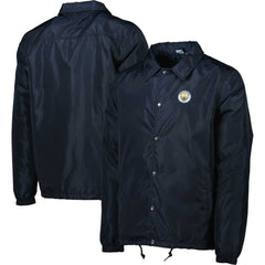 Manchester City Coaches Full-Snap Jacket Navy