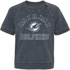 Miami Dolphins Girls Juniors Cheer Squad Raglan T-Shirt