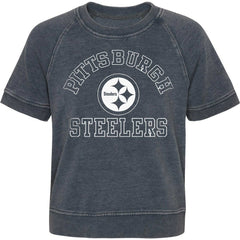 Pittsburgh Steelers Girls Juniors Cheer Squad Raglan T-Shirt