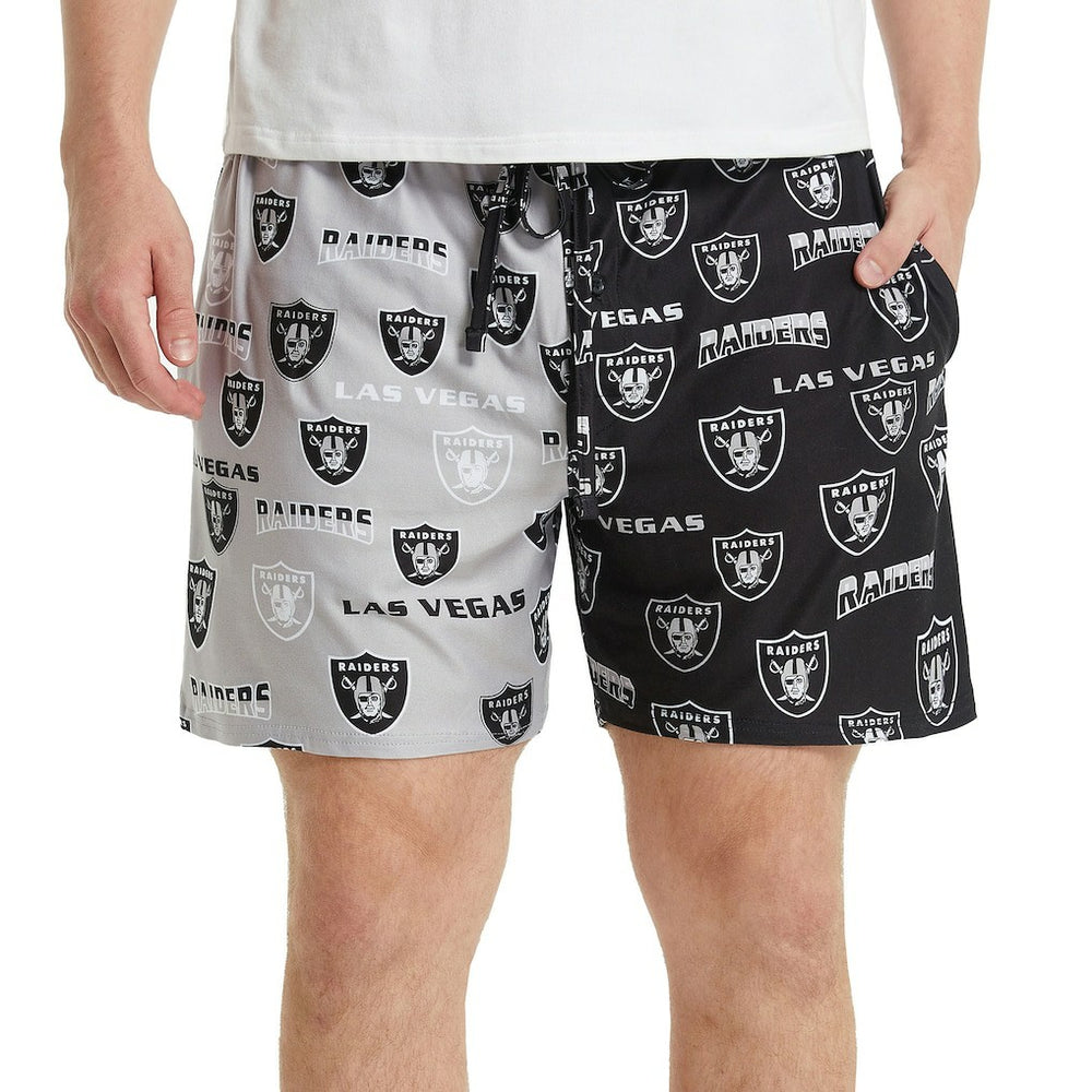 Las Vegas Raiders Concepts Sport Breakthrough AOP Knit Split Shorts