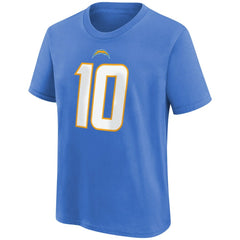 Los Angeles Chargers Nike Justin Herbert Youth Player Name & Number T-Shirt