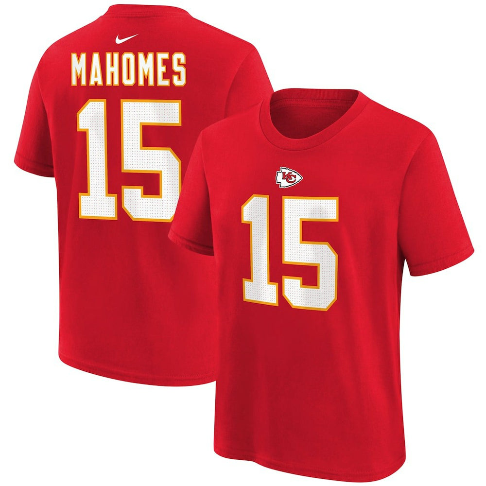 Kansas City Chiefs Nike Patrick Mahomes Youth Player Name & Number T-Shirt