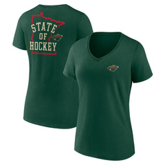 Minnesota Wild Women's Territorial V-Neck T-Shirt Sale