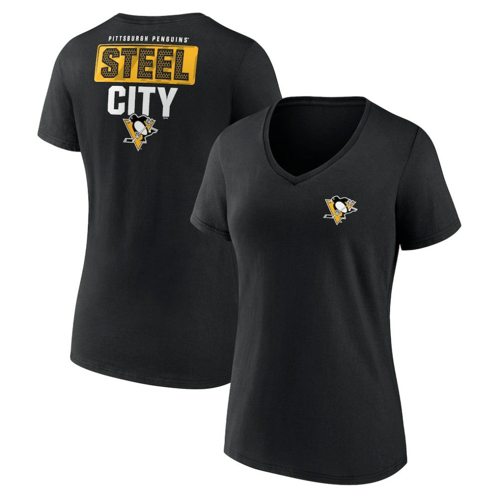 Pittsburgh Penguins Women's Territorial V-Neck T-Shirt Online